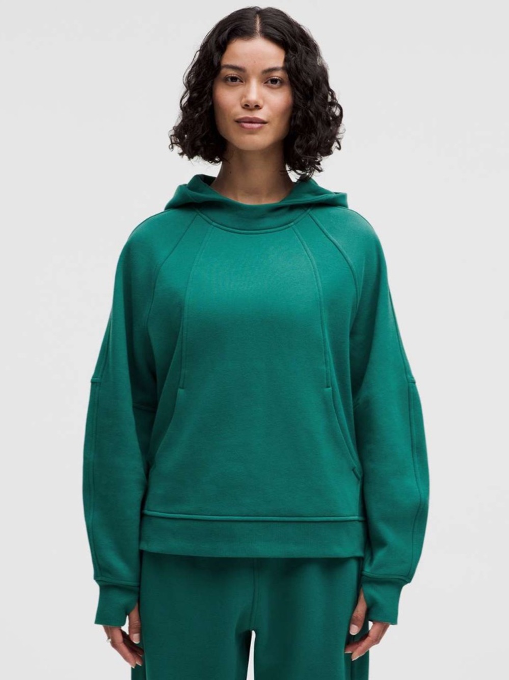 Lululemon Scuba Oversized Side-slit Hoodie Teal Lagoon Size XS/S